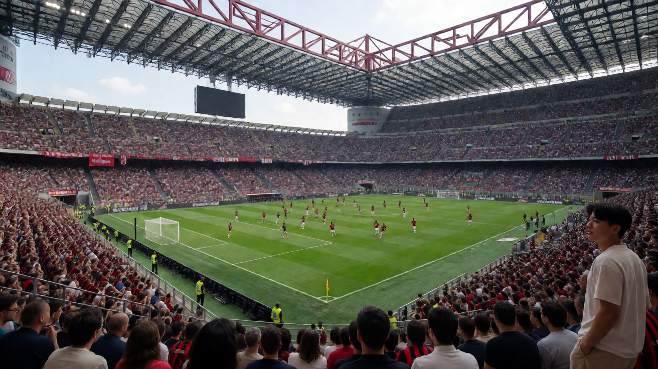 米兰体育官网AC Milan足球场全景赛事直播画面